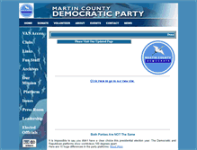 Tablet Screenshot of martincountydemocrats.com